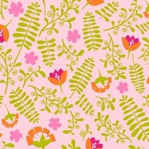 Ferns and Blooms -Otomi