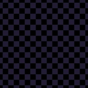 Checker Pattern - Elderberry and Black