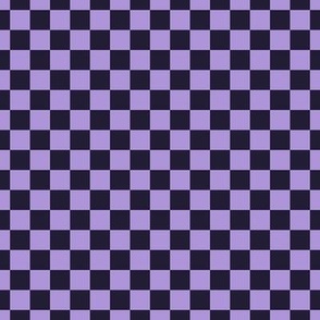 Checker Pattern - Elderberry and Lavender