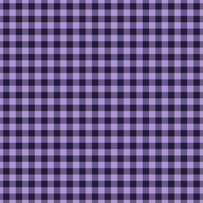 Small Gingham Pattern - Elderberry and Lavender