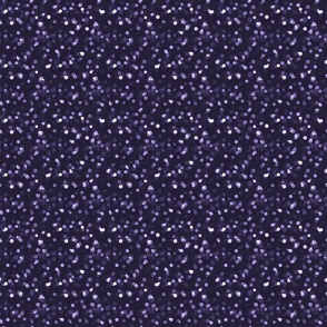 Small Sparkly Bokeh Pattern - Elderberry Color