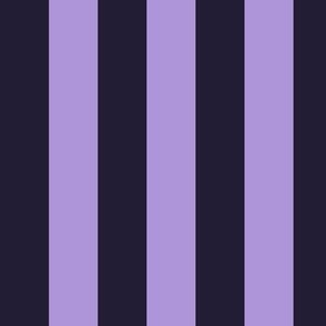 Large Vertical Awning Stripe Pattern - Elderberry and Lavender