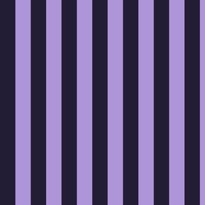 Vertical Awning Stripe Pattern - Elderberry and Lavender
