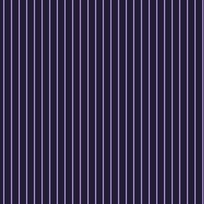 Small Vertical Pin Stripe Pattern - Elderberry and Lavender