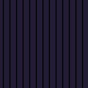 Vertical Pin Stripe Pattern - Elderberry and Black