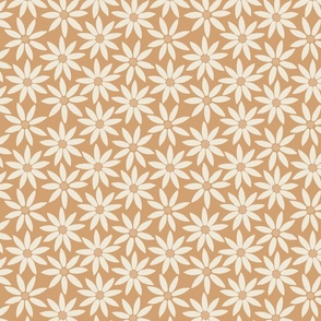 Medium // Sunflower Tile Cream on Light Terracotta