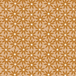 Medium // Sunflower Tile on Light Terracotta