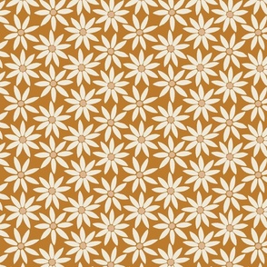 Medium // Sunflower Tile on Bright Terracotta