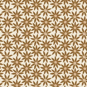 Medium // Sunflower Tile Rich Fall Brown