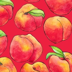 Millions of Peaches on Red