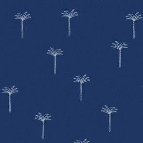 simple sketchy summer palms_BLUE