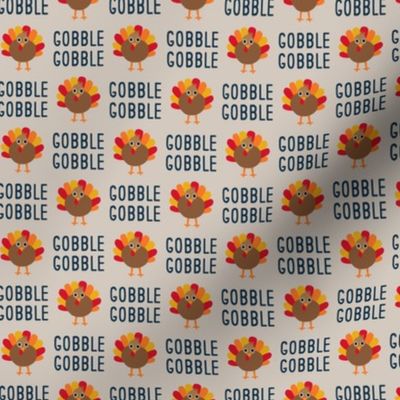 Gobble Gobble - Thanksgiving Turkey - r. pewter - LAD21