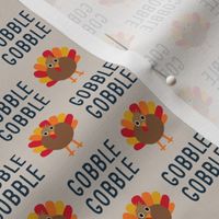 Gobble Gobble - Thanksgiving Turkey - r. pewter - LAD21
