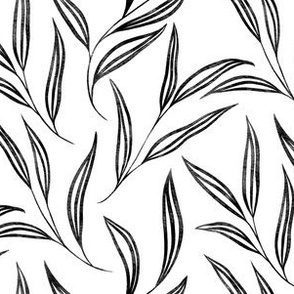 Willow Leaves | Black & White