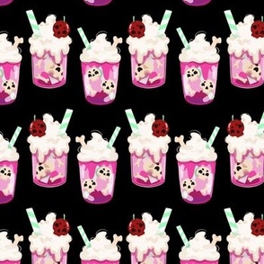 Spooky Strawberry Shakes on Black small scale