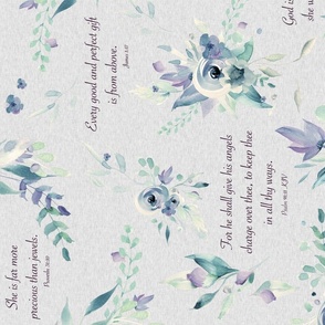 Scripture for her Floral 2 - purple/grey rotated