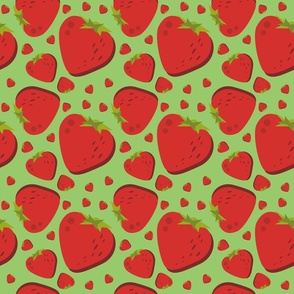 Strawberries green