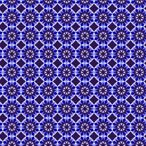 graphic cornflower kaleidoscope