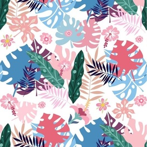 Tropical leaves pattern 2-01