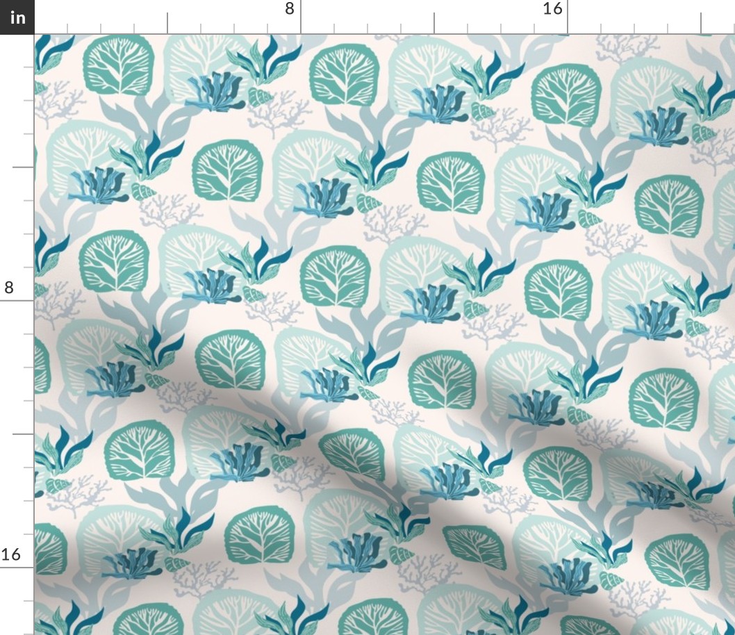 Seaweeds and corals pattern 9-01