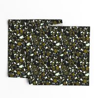 Terrazzo - Retro Green Gemstones / Medium