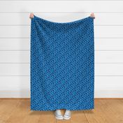 Blue Raspberries - neon blue on navy 