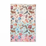 Seashell Treasures Tea Towel