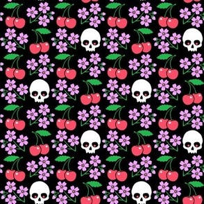 Cherries Blossoms & Skulls