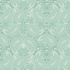 Paisley in pastel green