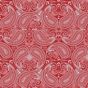 Paisley in red