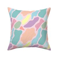 Pastel colorful abstract spots