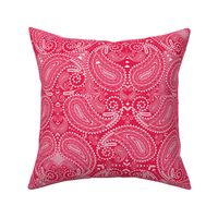 Paisley in sweet pinkish red