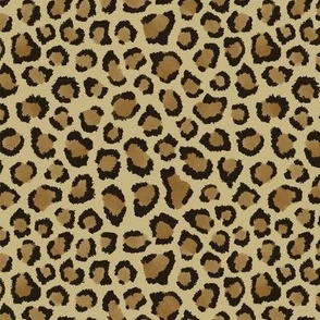 brown cheetah print - small