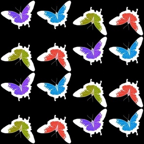 Butterfly Fiesta #4 - black, medium to large 