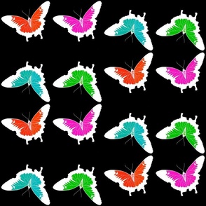 Butterfly Fiesta #3 - black, medium to large 