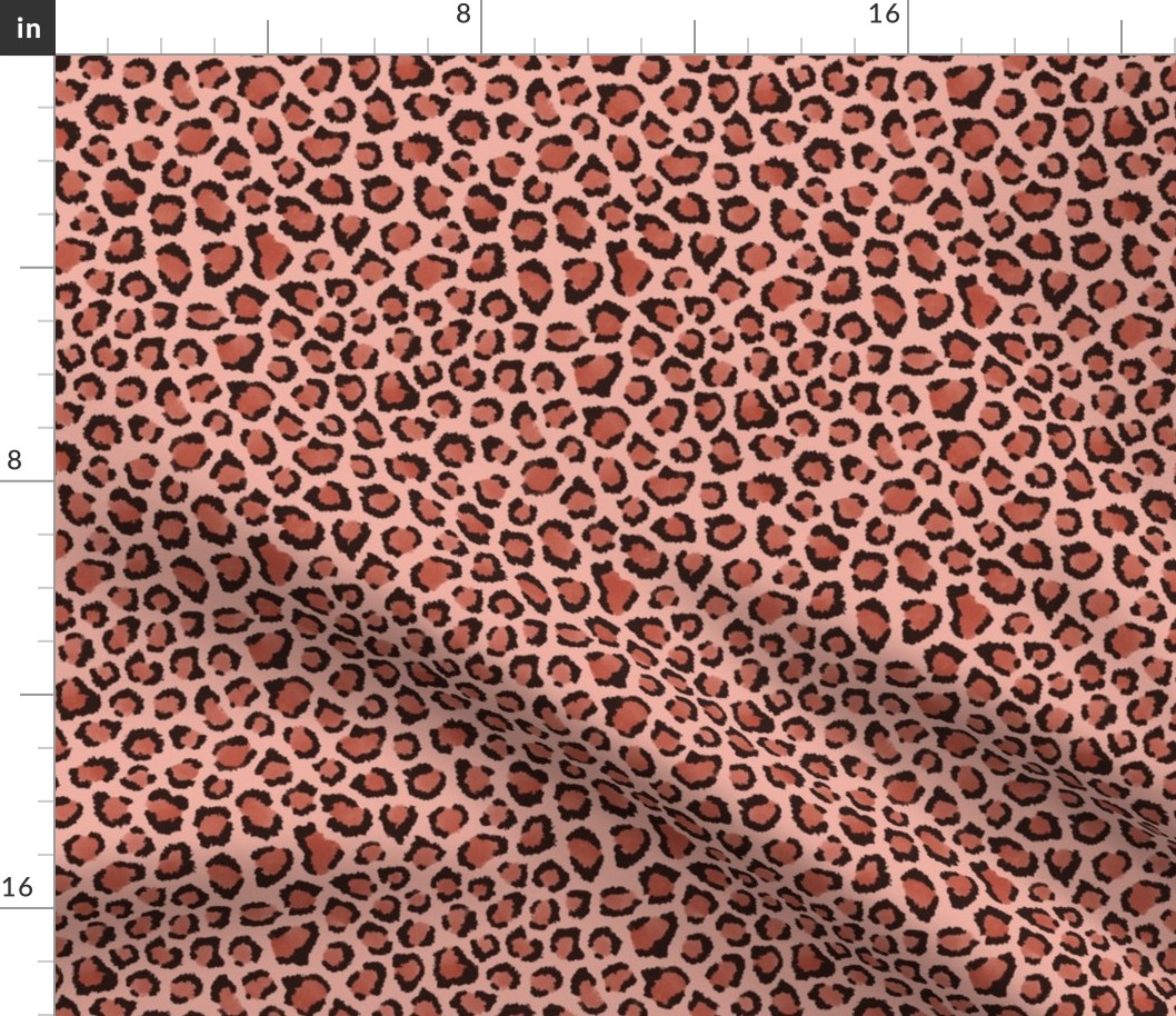 red cheetah print - small