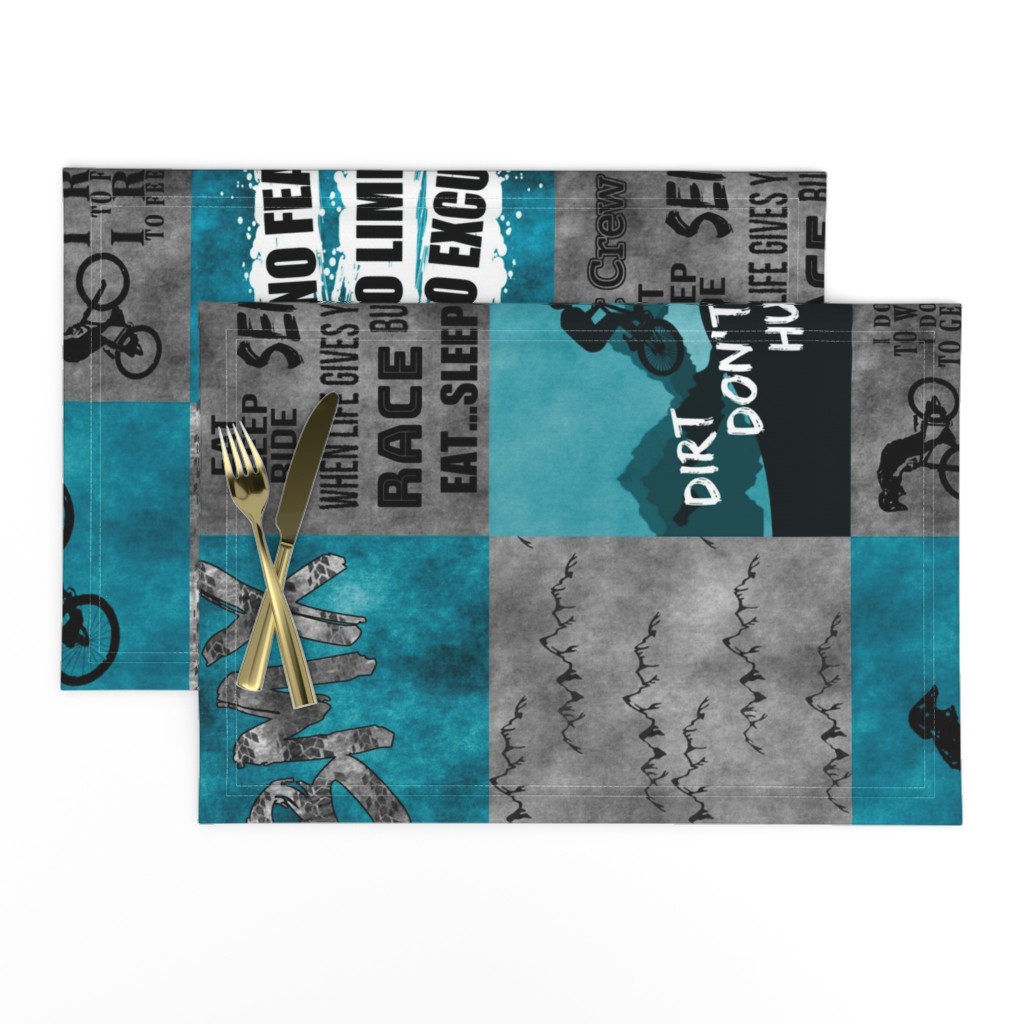 BMX Patch Quilt Teal rotated