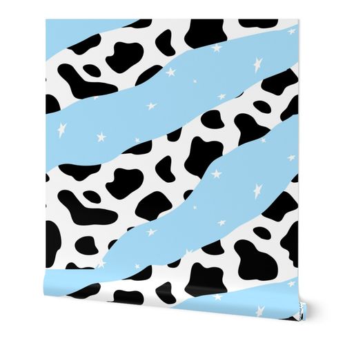 Abstract Patchwork Collage Cow Print Spoonflower