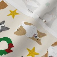 Tiny Welsh Corgi assorted - Christmas