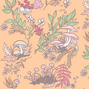 Forest Floor Fantasy - Peach and Pastel