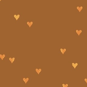 sweet simple watercolor - love heart scatter_cinnamon