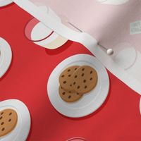 Santa's Cookies - Cookies and Milk for Santa - red - LAD21