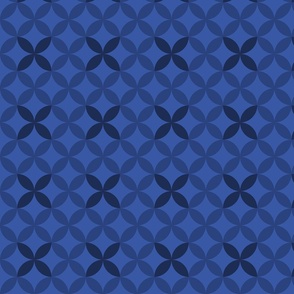 Geometric Pattern: Circle Nested: Azure