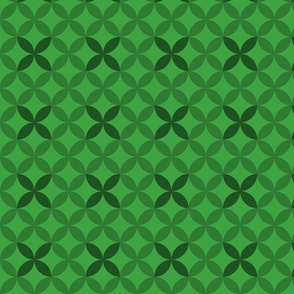 Geometric Pattern: Circle Nested: Emerald