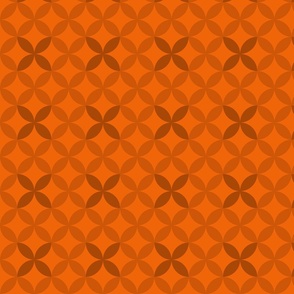 Geometric Pattern: Circle Nested: Tangerine