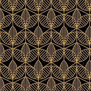 Art Deco Gold Leaves Decorative