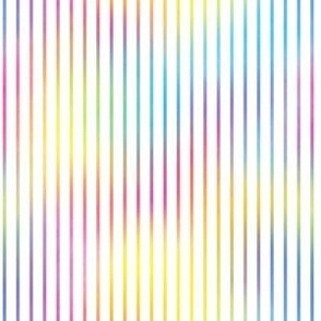 Watercolor Pinstripe: Rainbow (1/4 in spacing)