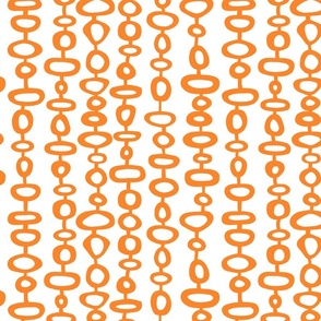Modern Bohemian Curtain tangerine