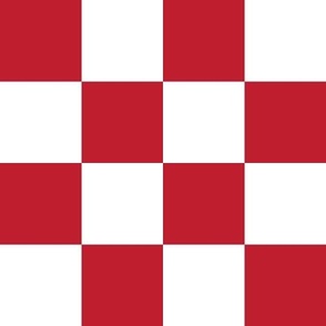red bf1e2e and white checkerboard 2" squares - checkers chess games