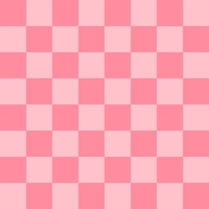 checkerboard 1" pink squares - checkers chess games